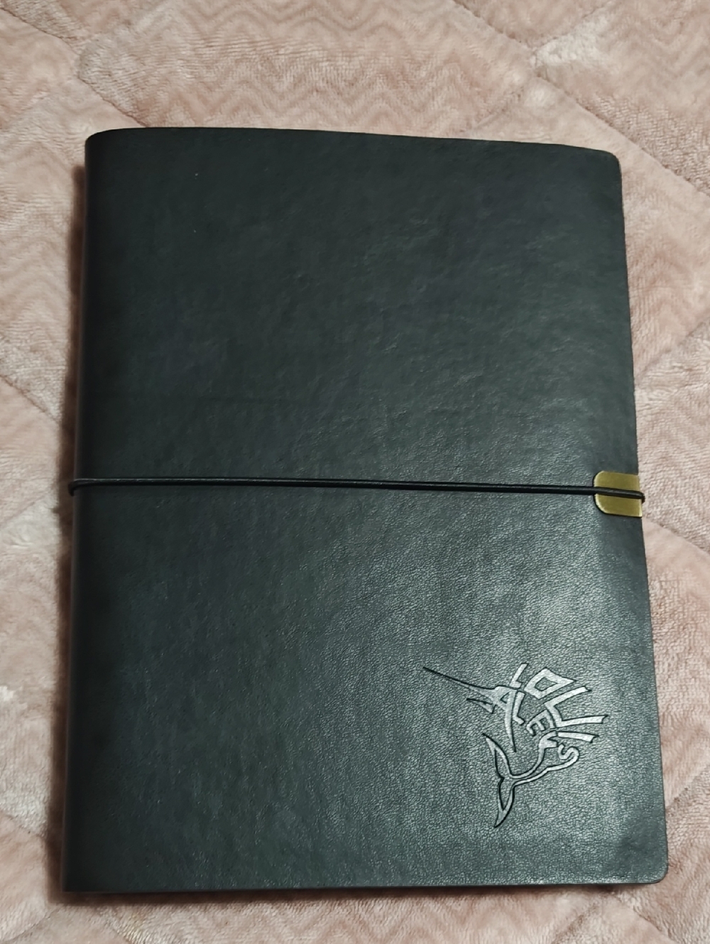 Black PU Leather Journal with Embossed Logo